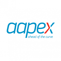 AAPEX, ahead of the curve, logo