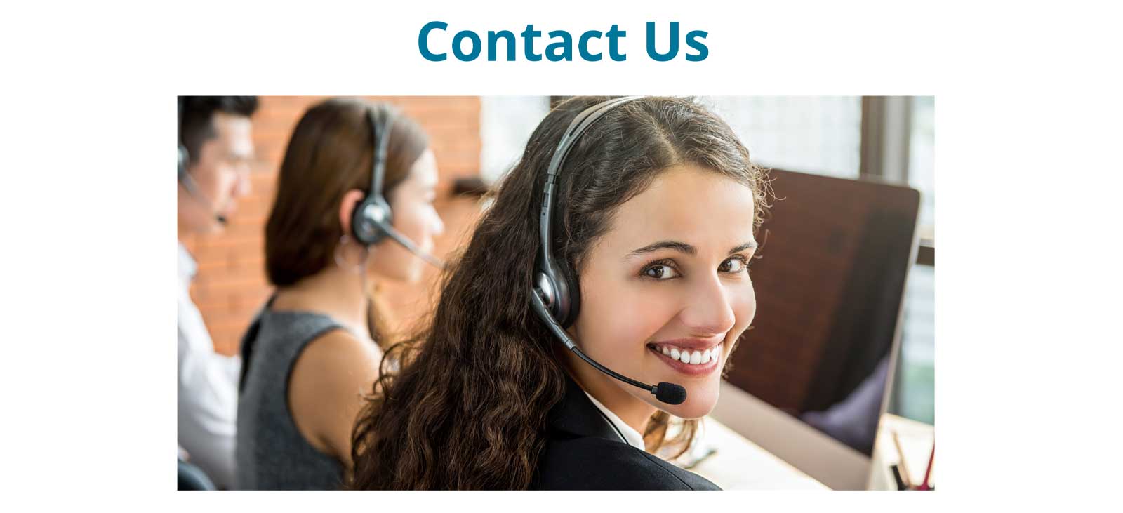 Friendly customer care specialist at CompuSystems ready to answer your inquires