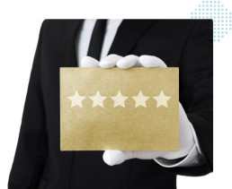 Onsite white glove service, five stars