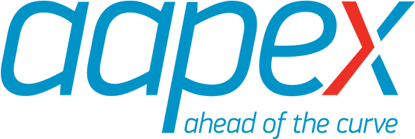 AAPEX, ahead of the curve, logo