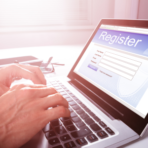 Businessman Filling Online Registration Form CANVA